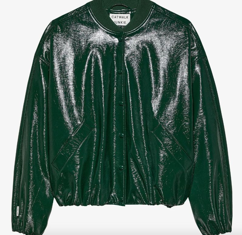 Tuck in varsity jacket, Color: Pine forest, Maat: 34