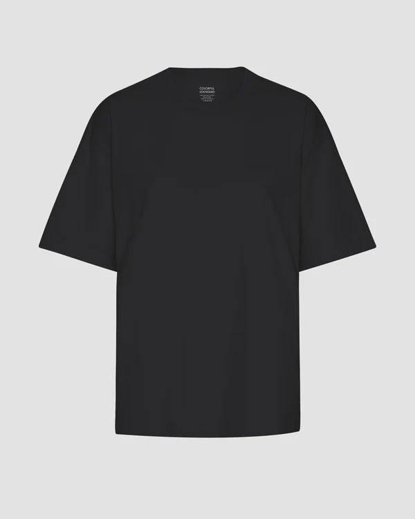 Organic oversized T-shirt, Color: deep black, Size: L