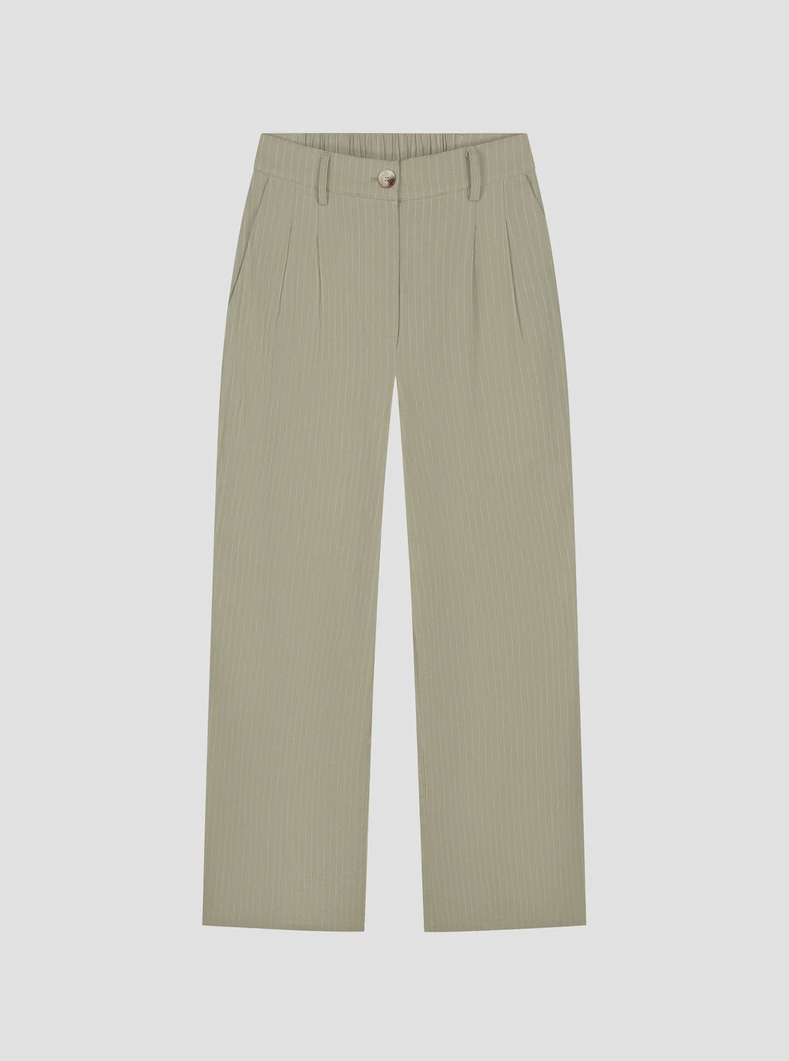 Josie pleated trousers, Color: light green, Size: XS