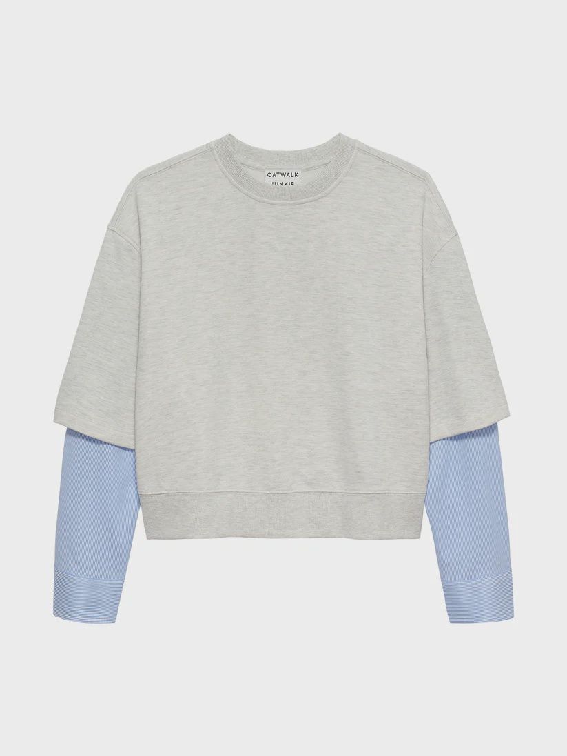 Sweater with blouse sleeves