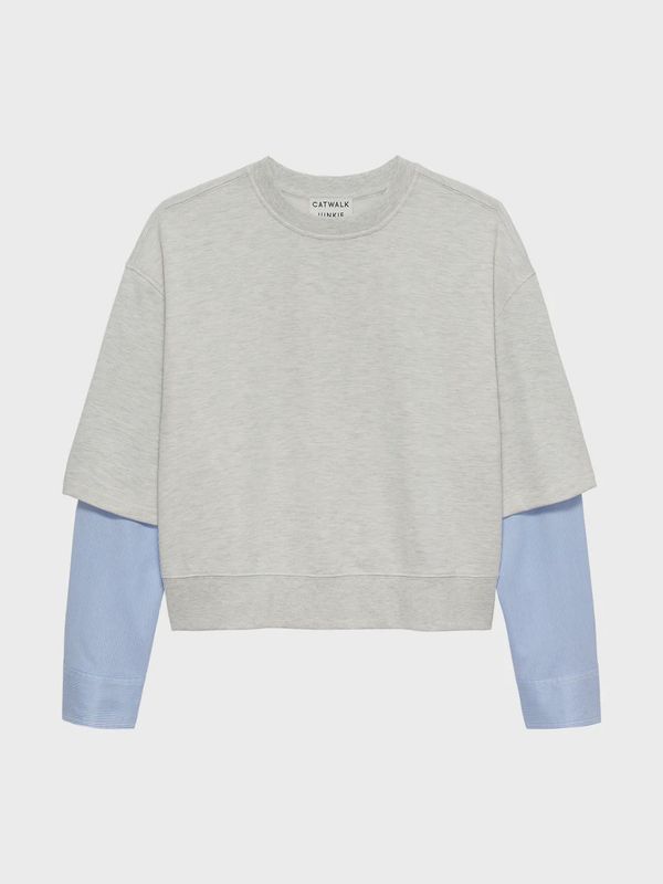 Sweater with blouse sleeves