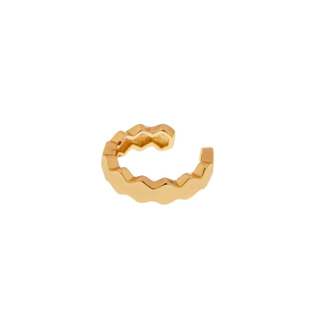 Croco earcuff, Color: gold