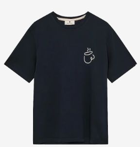 Akvillads espresso print ss tee
