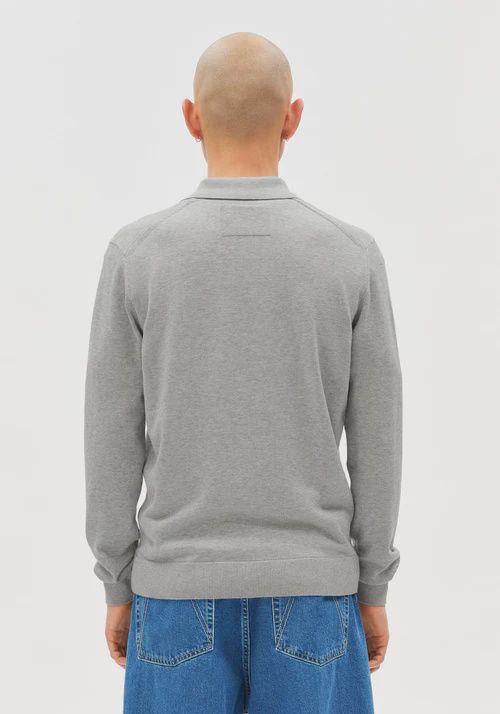 Longsleeve knit poloshirt
