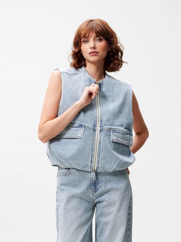 Denim bodywarmer