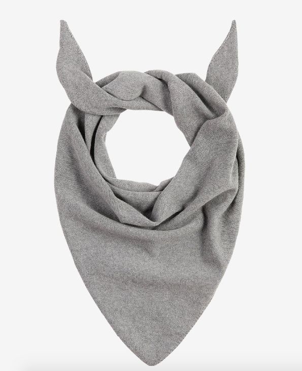 Triangle scarf, Color: Grey melange