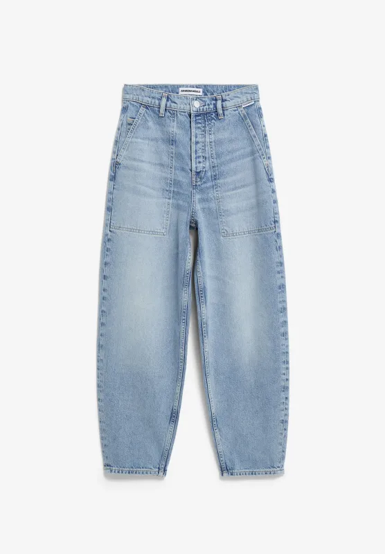 Baarly high worker barrel jean