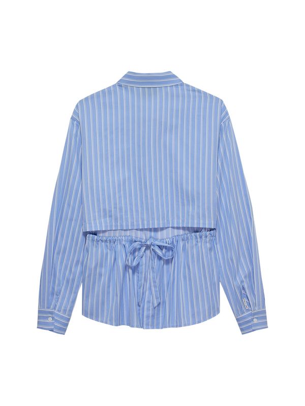 Blouse with open back