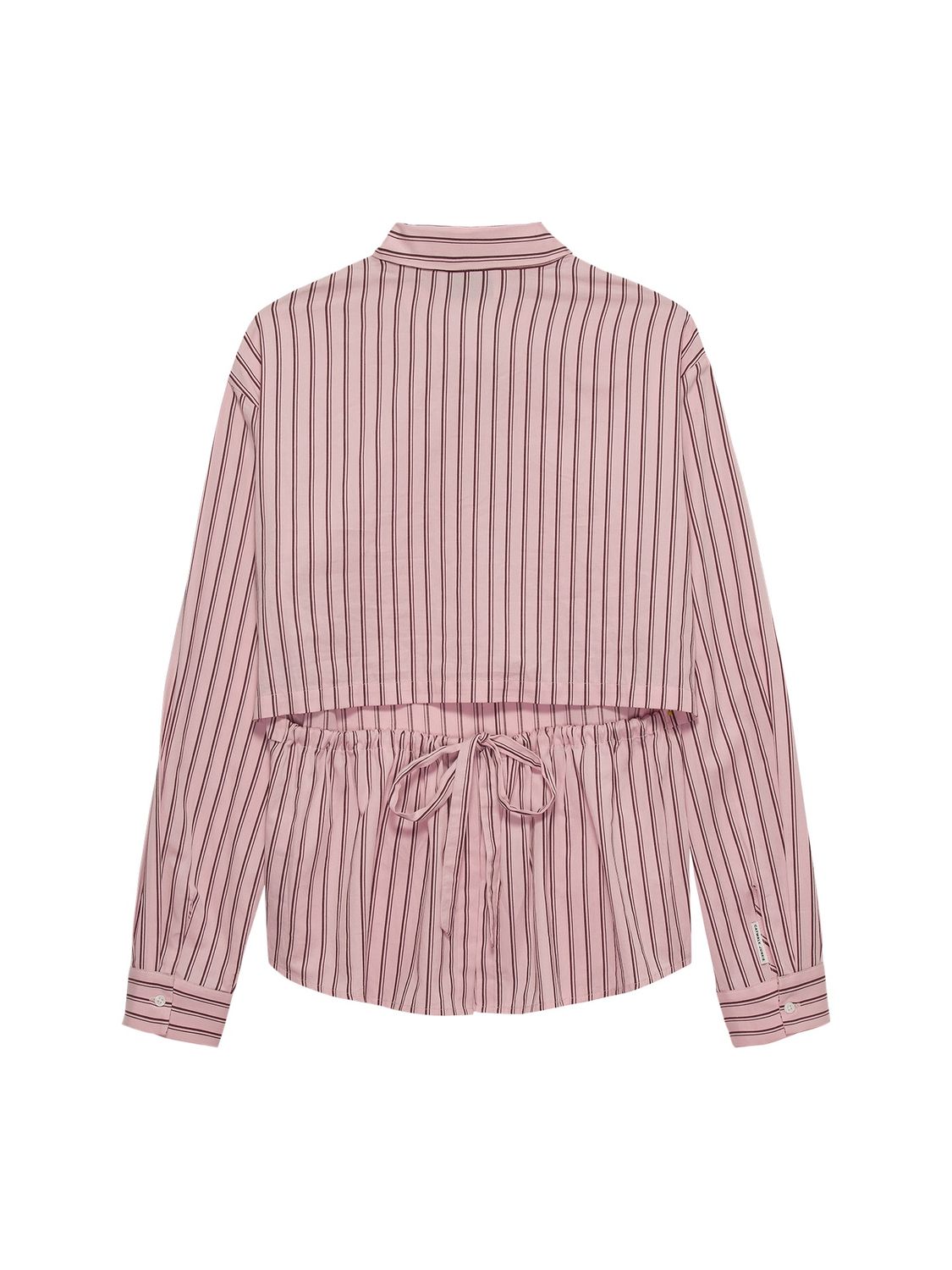 Blouse with open back, Color: pink lady, Maat: 34