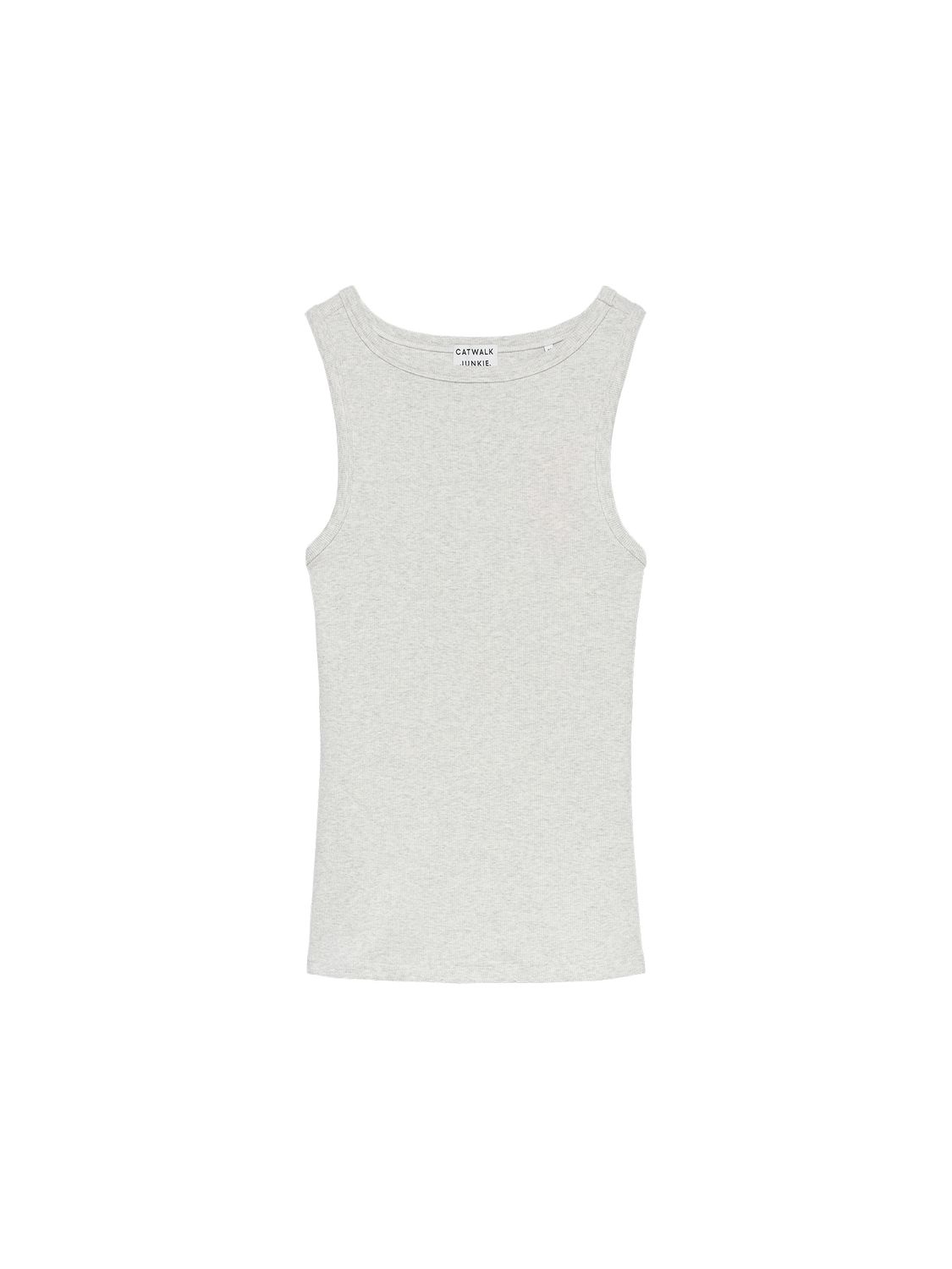 Classic rib singlet, Colour: Light Grey Melange, Size: 36