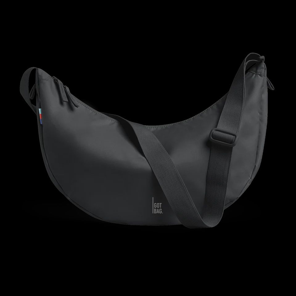 Moon Bag Large Monochrome, Colour: black
