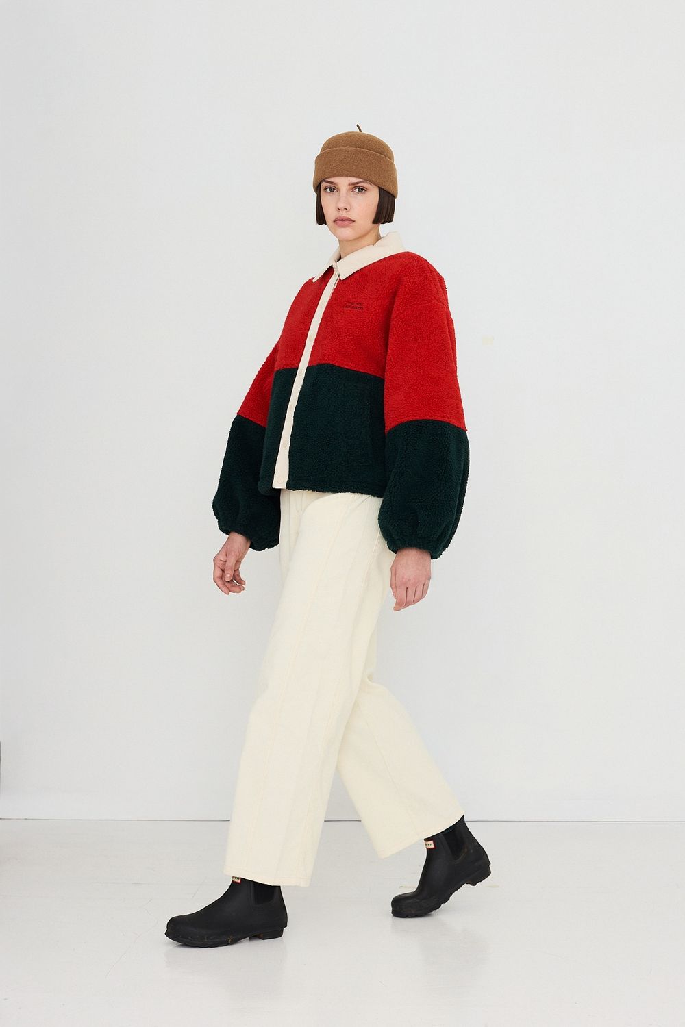 Colour Block Sherpa Jacket