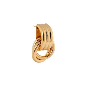 Round and round hoop gold