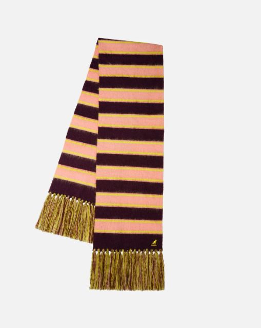 Fuzzy Stripe Scarf FW26