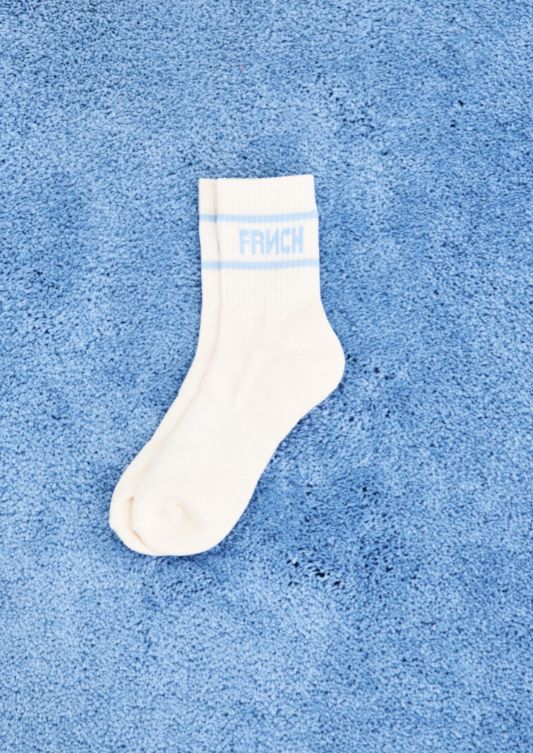 Chaussettes Logo, Color: Creme