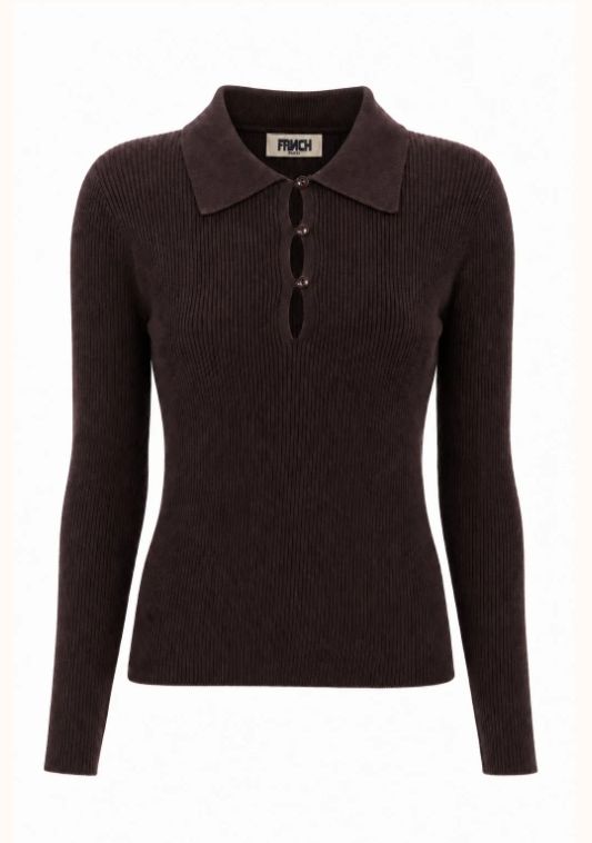 Cyllène Polo, Color: Chocolat, Maat: S