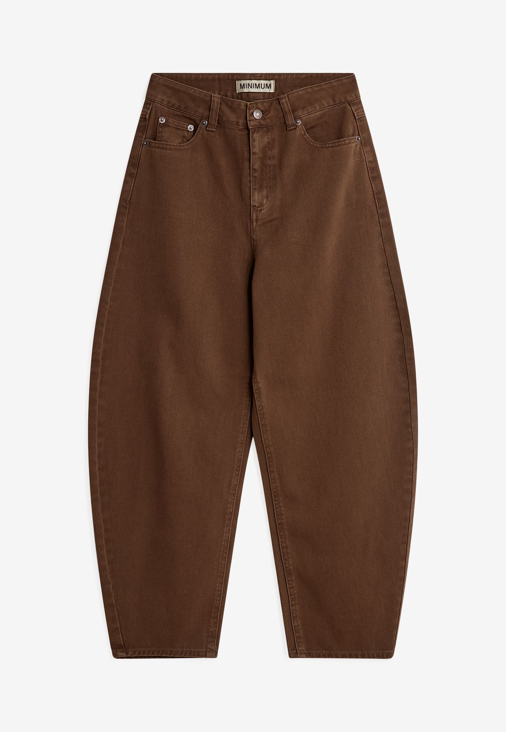 Maria hw Jeans, Colour: bruin, Maat: 25, Type: barrel