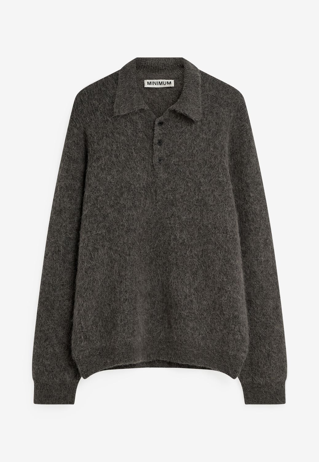 Kylo ls knit Polo, Color: Volcano Ash, Maat: S