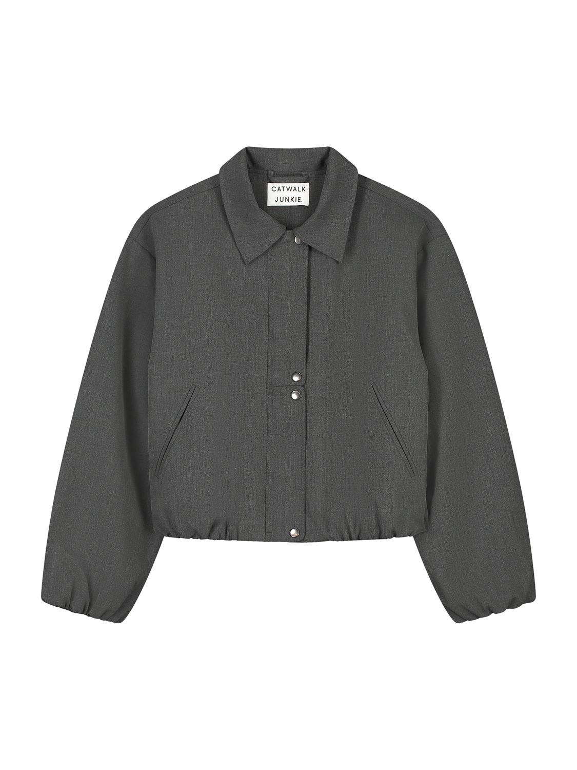 Tuck In Tailored Jacket, Color: Dark Grey Melange, Maat: 34