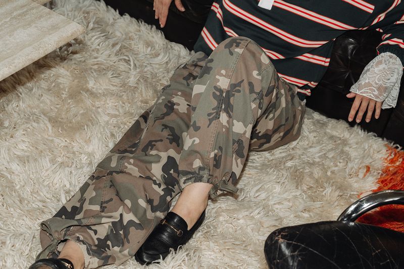 Barrel Fit Camo Jogger