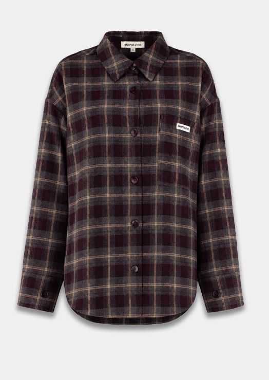 Jella LS, Color: Tipsy Red Check, Maat: XS