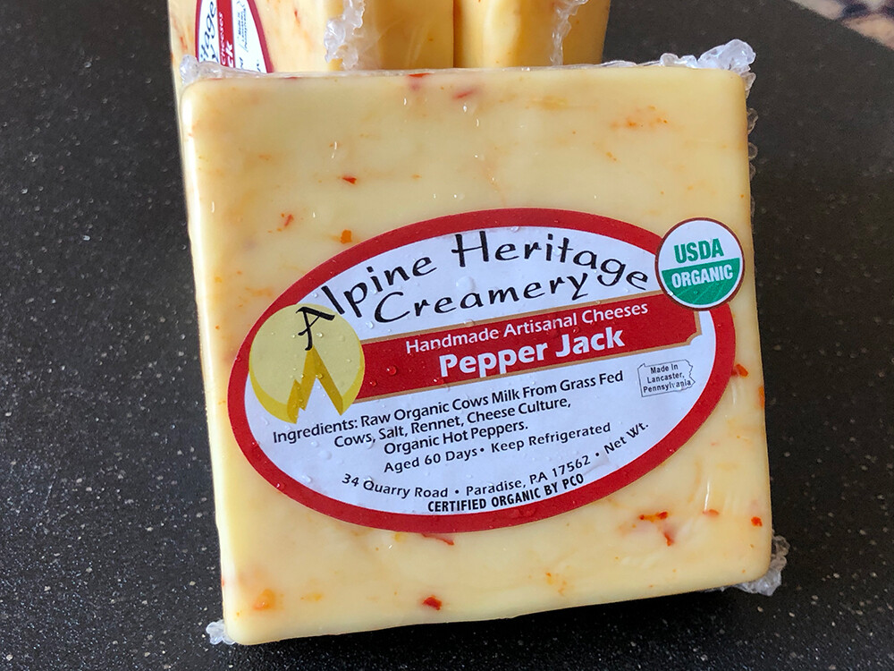 Organic Pepper Jack Cheese Full Quiver Farm