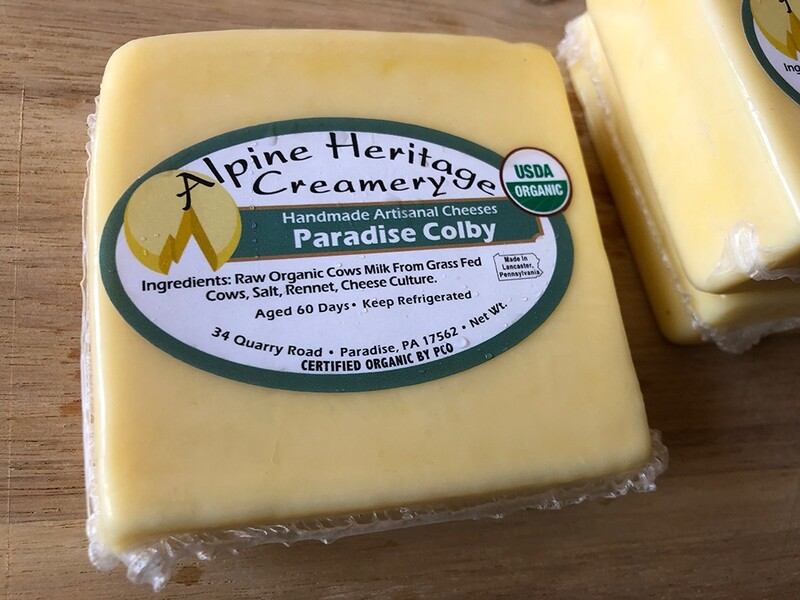 Organic Paradise Colby Cheese