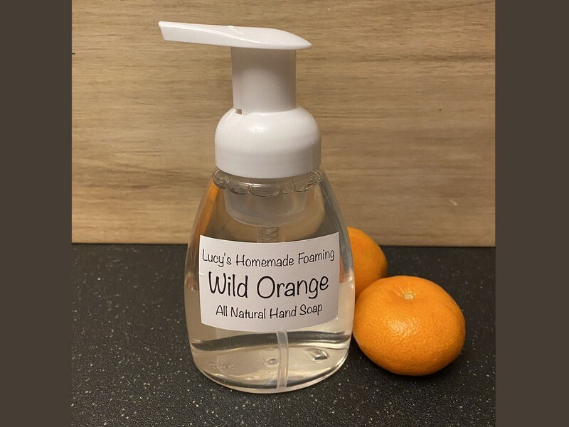 Lucy's All Natural Foaming Hand Soap. Wild Orange.