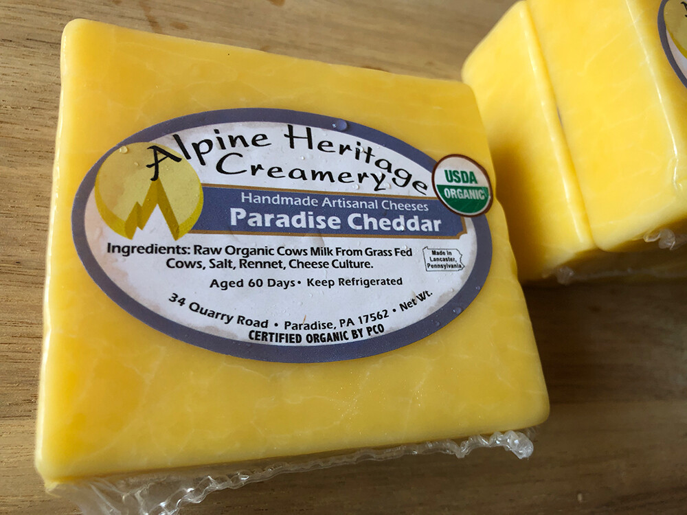Organic Paradise Cheddar Cheese Organic Paradise Cheddar Cheese