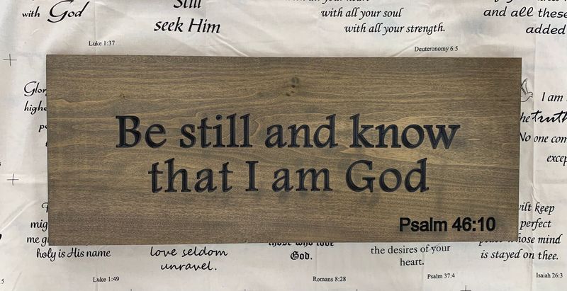 Be Still Psalm 46:10