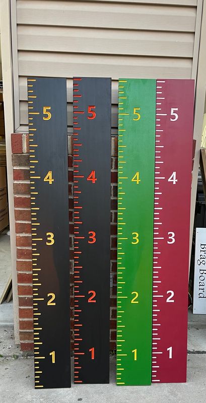 5ft Height colored Ruler