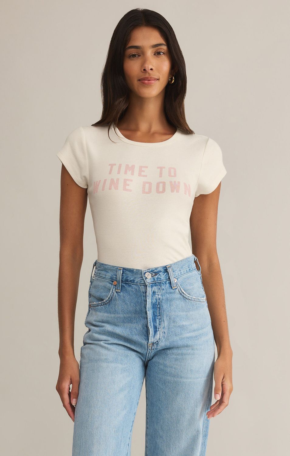 Wine Down Cheeky Tee