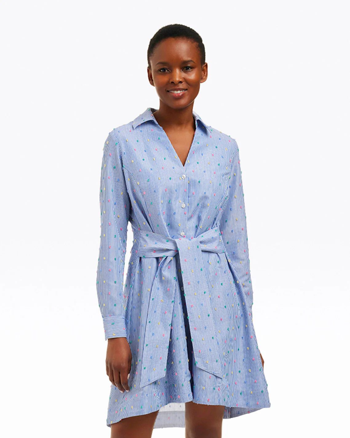 Layla Striped Shirtdress