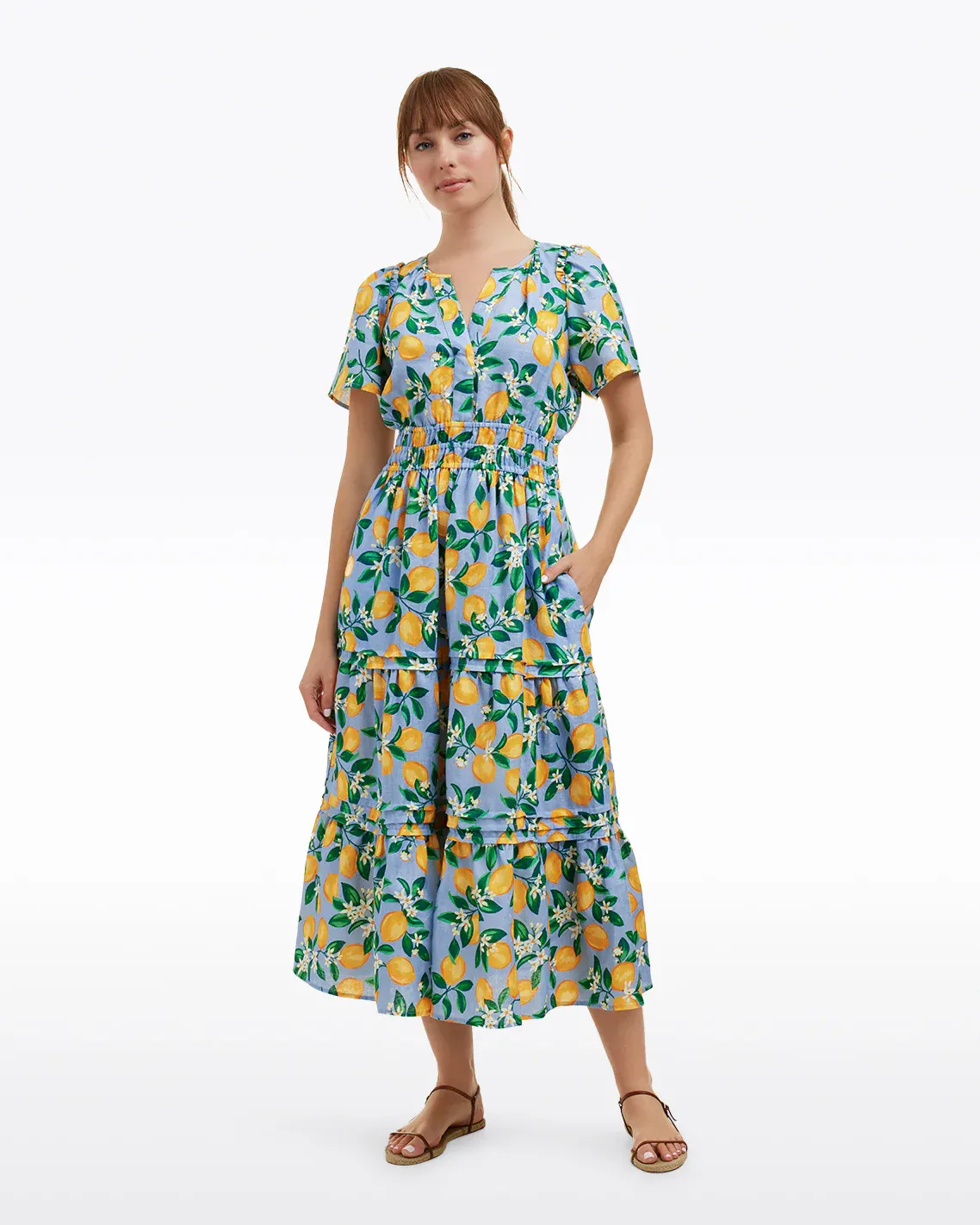 Hollie Lemon Blossom Midi Dress