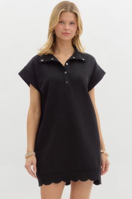 Solid Jersey Knit Dress