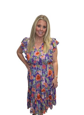 Floral Printed Midi