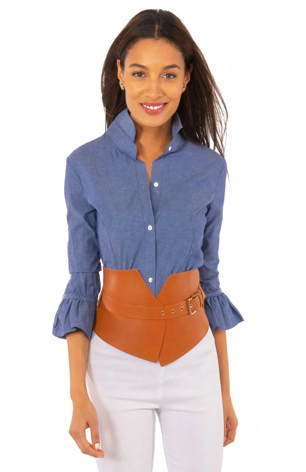 Chambray Priss Blouse