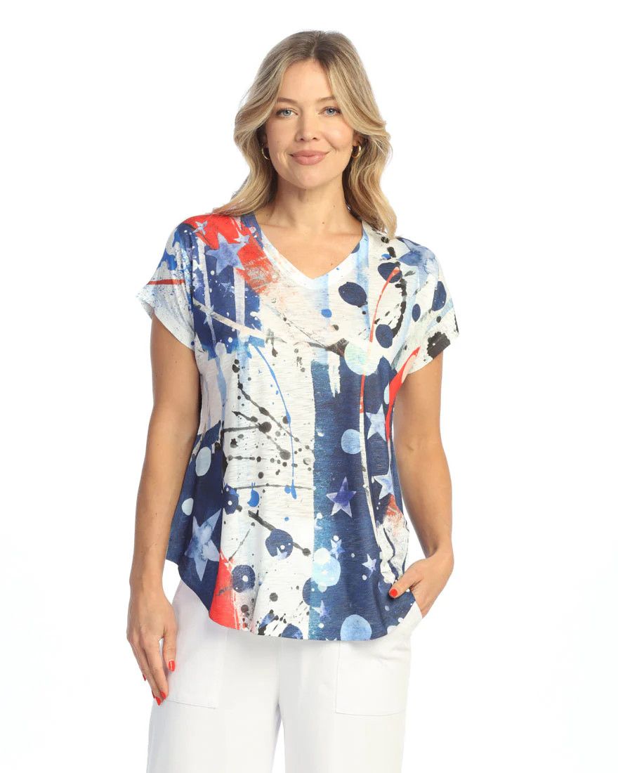 Americana V Nk Tunic Top