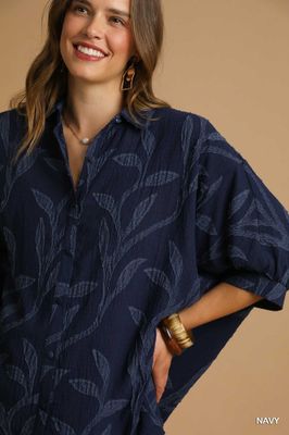 Jacquard Button Down