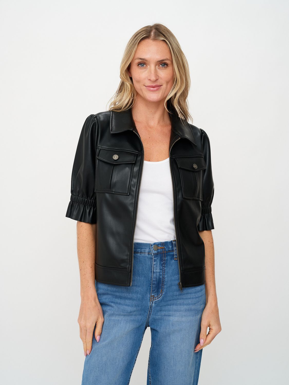 Faux Leather Jacket