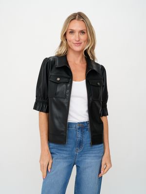 Faux Leather Jacket