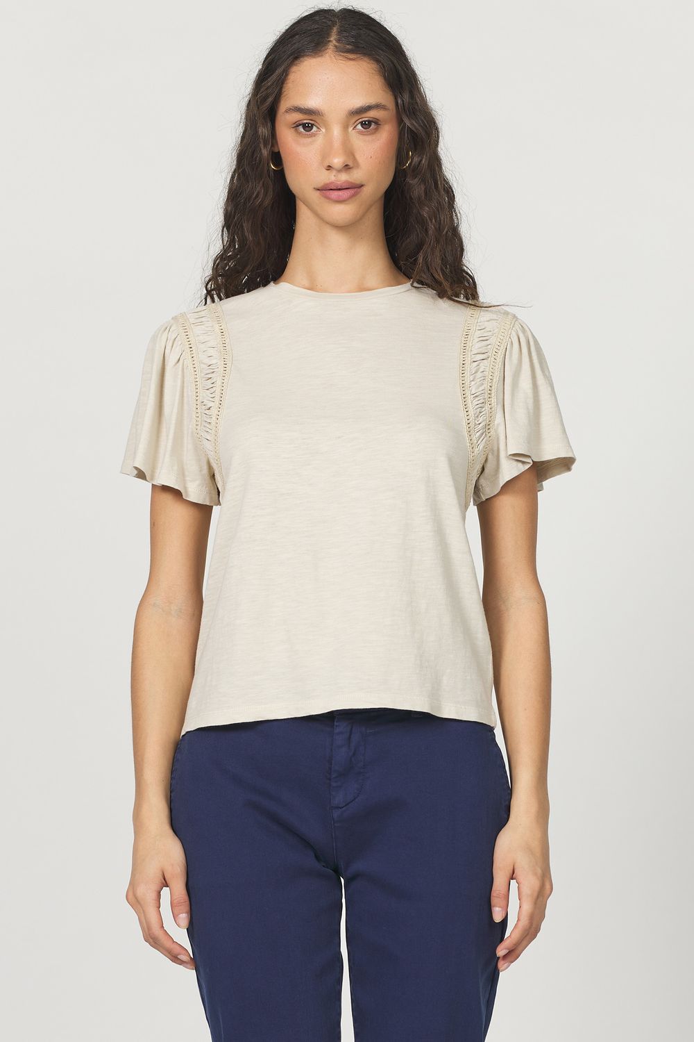 Flutter Sleeve Top