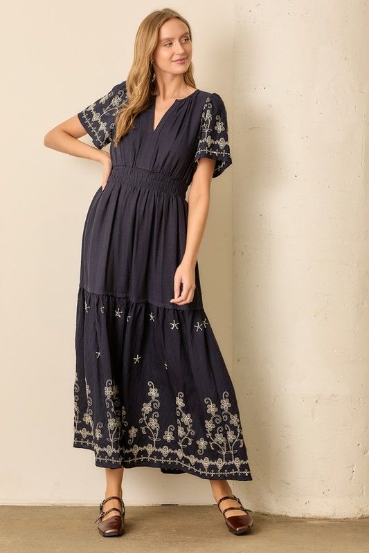 S/S Embroidery Dress