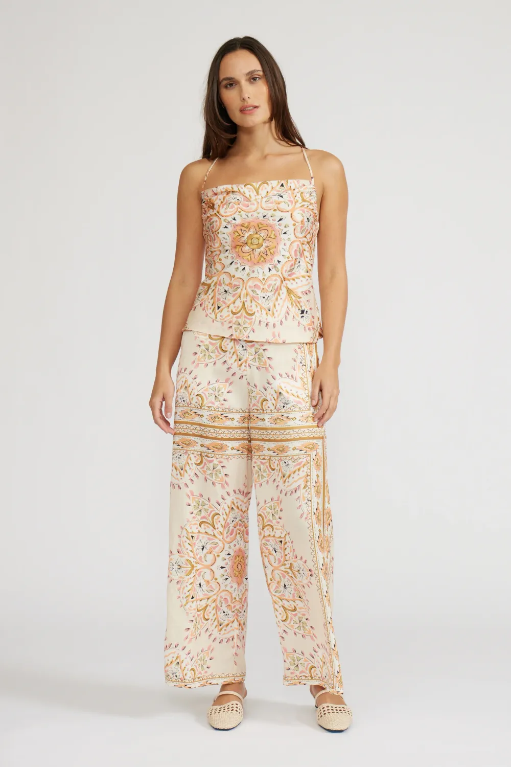 Melody Scarf Print Pant