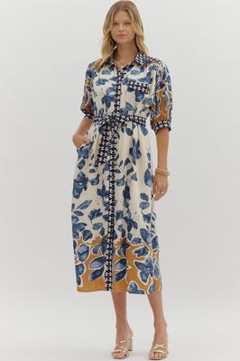 Botanical Print Midi