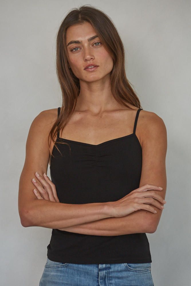 Bliss Cami Top, Color: Black, Size: L