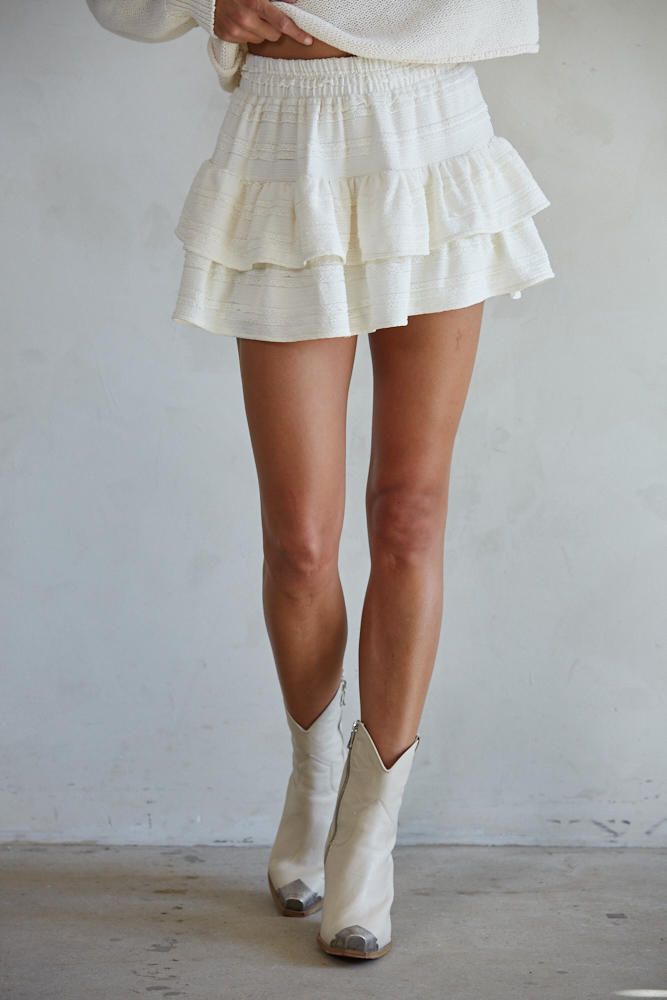 Ruffle Mini Skort