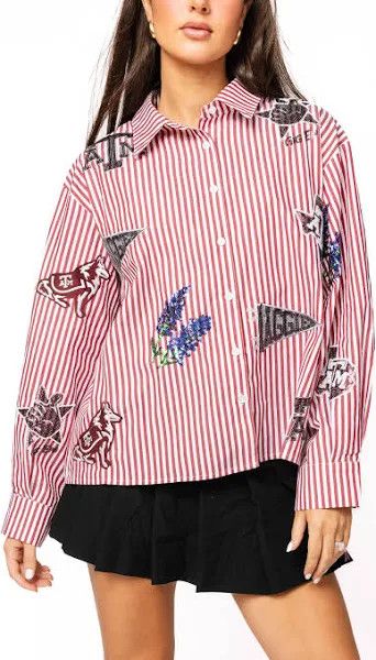 Texas A&amp;M Mini Icon Stripe Top