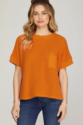 Drop Shoulder S/S Sweater
