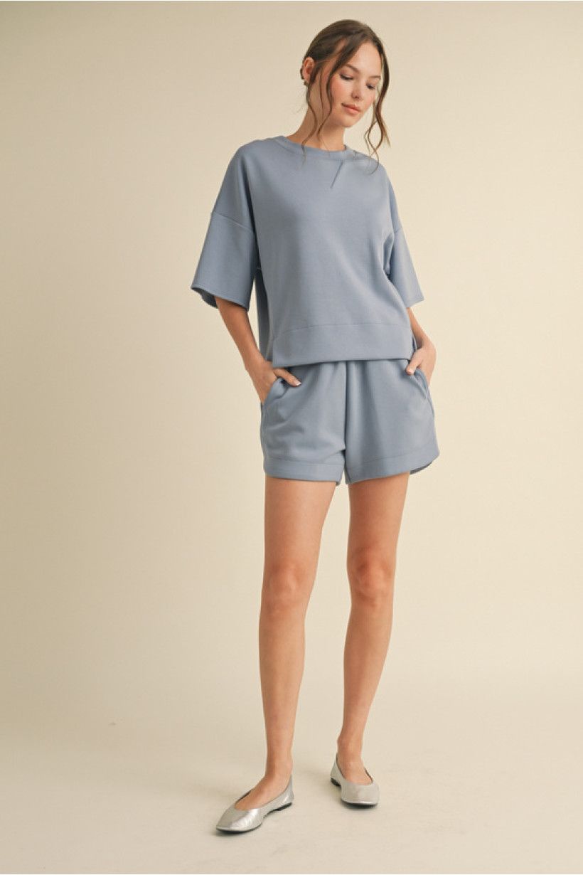 Knit Top/Short Set